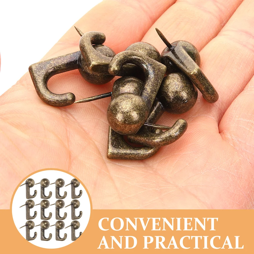 

20Pcs Hanging Nails Zinc Alloy Color Cork Board Thumbtacks Office School Push Pins Multi Function Decorative Pushpins