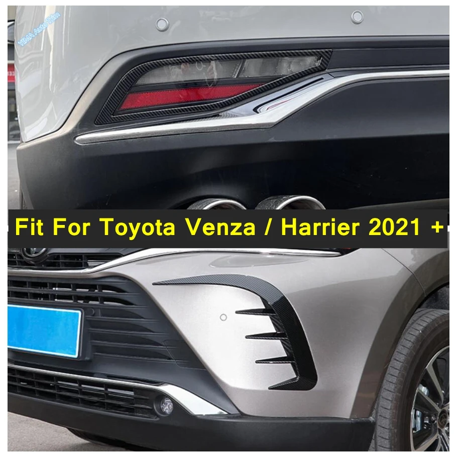 

Rear Fog Light Lamp Garnish Front Foglights Eyebrow Wind Knife Cover Trim Accessories For Toyota Venza / Harrier 2021 2022 2023