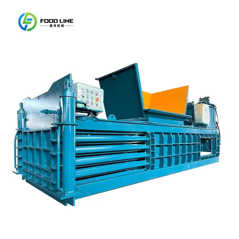 Automatic Hydraulic Baler Machine Cardboard Plastic Bottle Compression Recycling Equipment