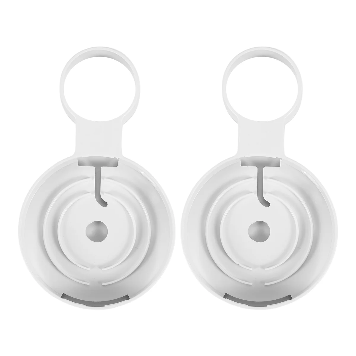 2 piezas adecuadas para audio para mini soporte de pared soporte de suspensión colgante de enchufe de segunda generación-blanco