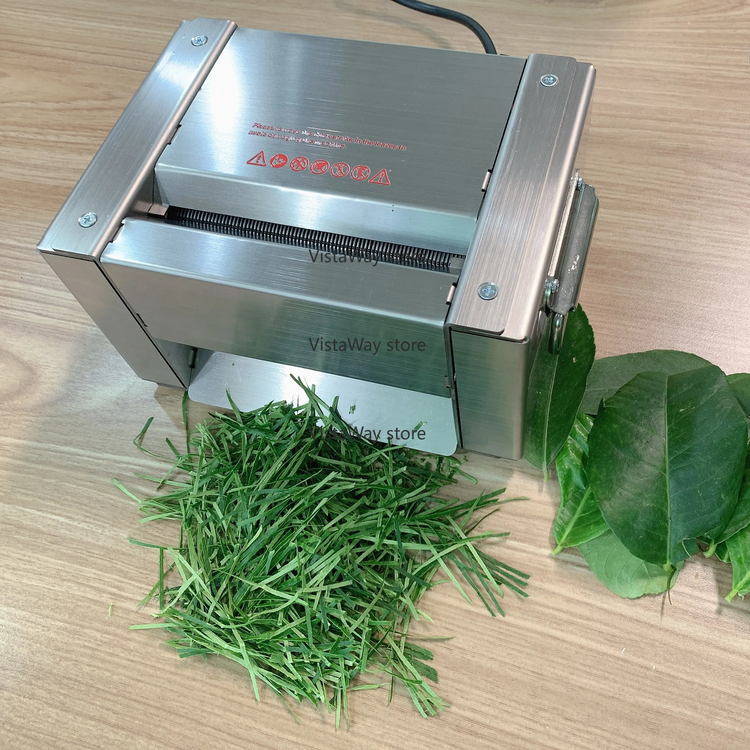 Electric Tobacco Cutting Machine Lemon Leaf Shredder Machine 1mm Full Stainless Steel Herbal Grinder Machine Personal Use
