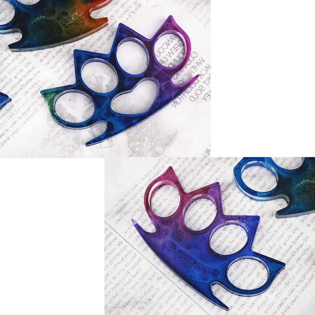 The New Brass Knuckle Silicone Mold Reusable Finger Silicone Ring Sleeve Mirror Silicone Mold(1Pcs)