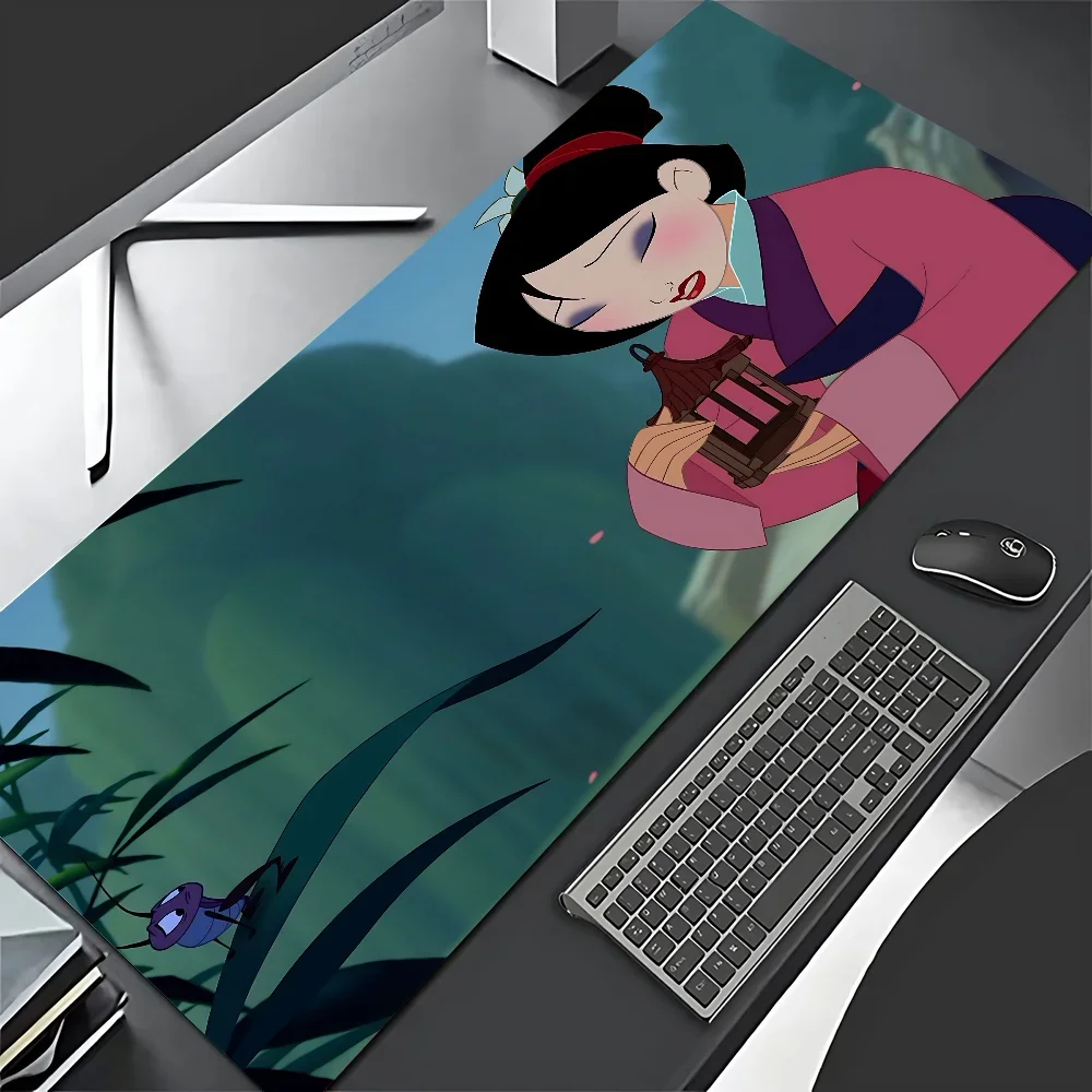 لوحة ماوس ديزني برينسيس مولان وصلت حديثًا لوحة ماوس ألعاب كبيرة مقاس L XL XXL لحصيرة لوحات المفاتيح #4