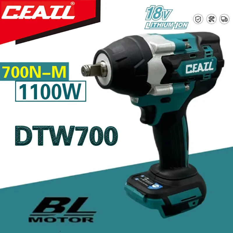 

For Makita DTW700 brushless high torque impact wrench 18V lithium battery multifunctional handheld impact auto repair air cannon