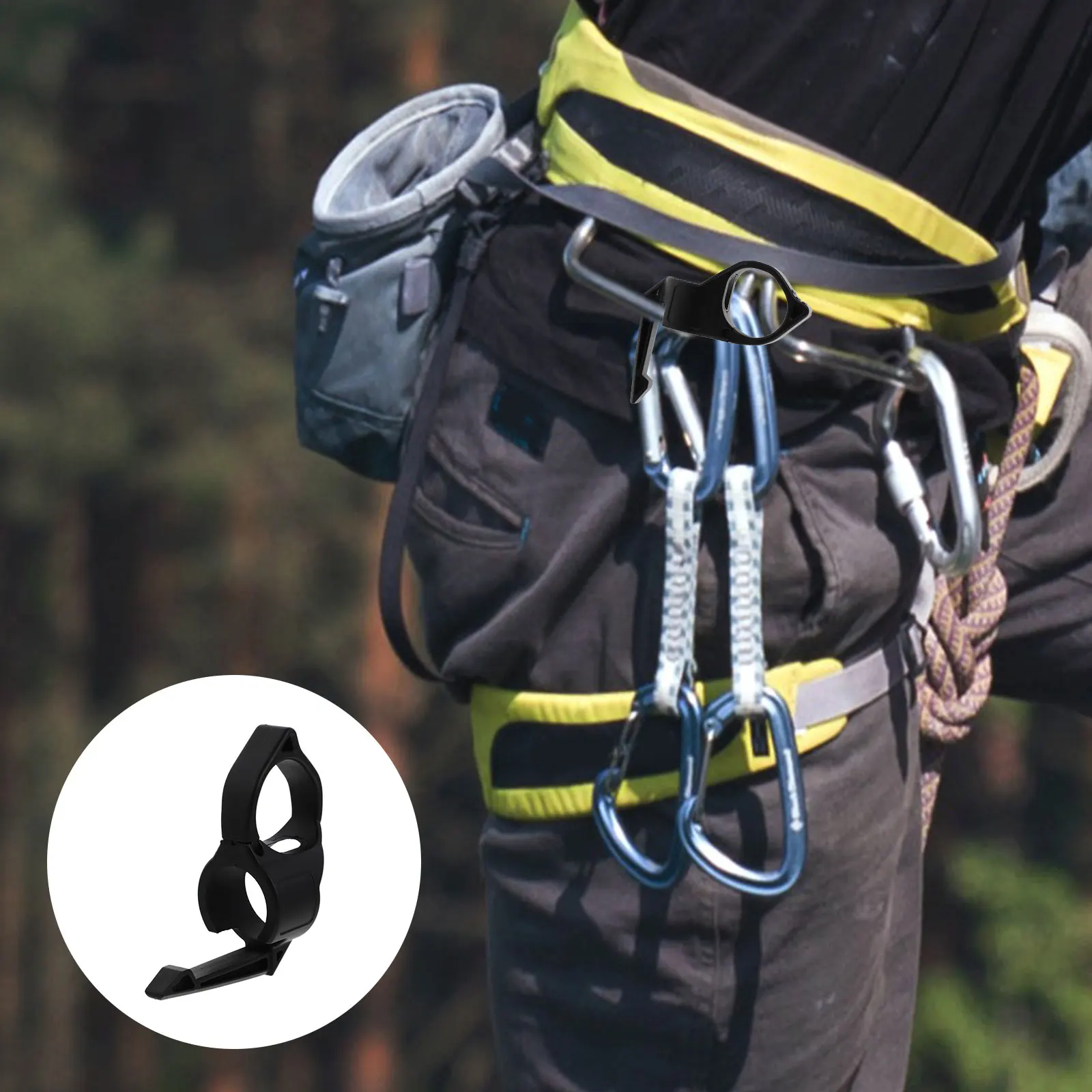 

Portable Flashlight Ring Holder Nylon Fixator For Outdoor Use Compatible With Most Flashlights Lightweight Accessory