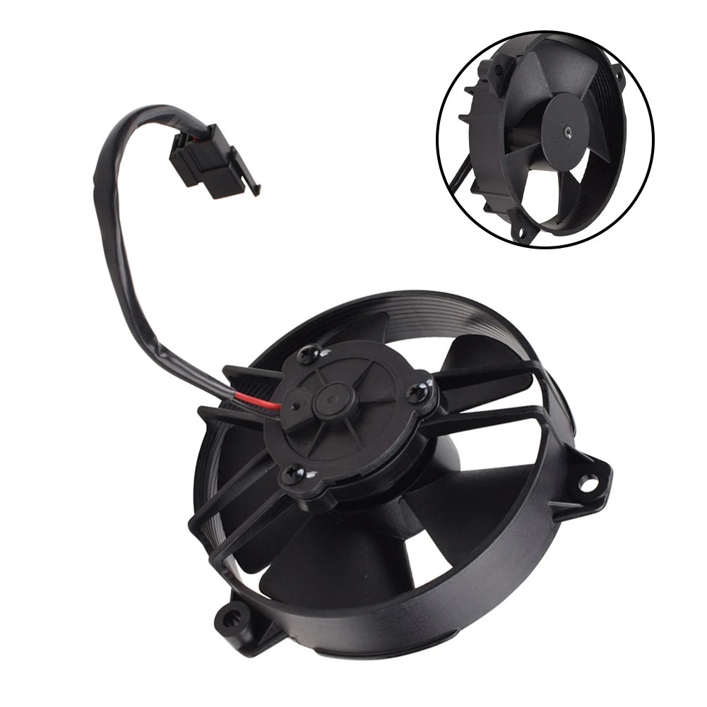 

307 CFM Blade Pusher Fan For Engine Cooling Black Plastic Construction Direct Replacement Fit Single Piece Included