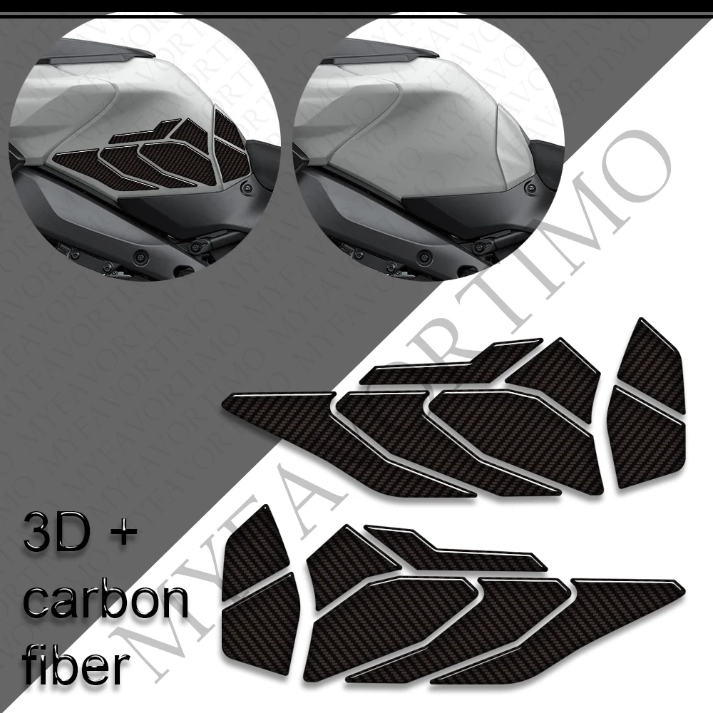 Carbon Fiber For Yamaha Tracer 9 GT 9GT + 9GT+ Tank Pad Cap Fairing Fender HandGuard Hand Guard Stickers Decals 2025 2026