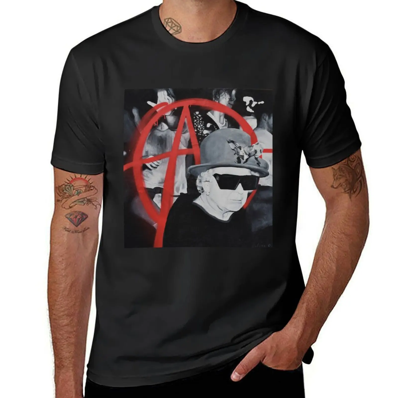 God Save the Queen T-Shirt boys animal print boys whites Aesthetic clothing oversized t shirt men