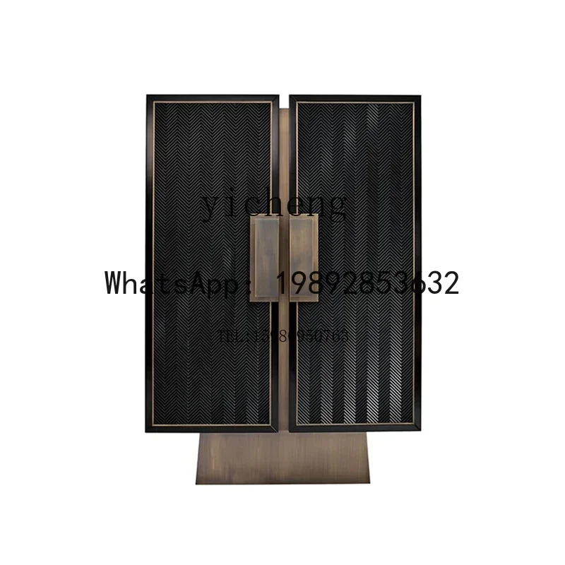 b19- light luxury wall dining side cabinet decorative cabinet creative model room storage cabinet storage furniture