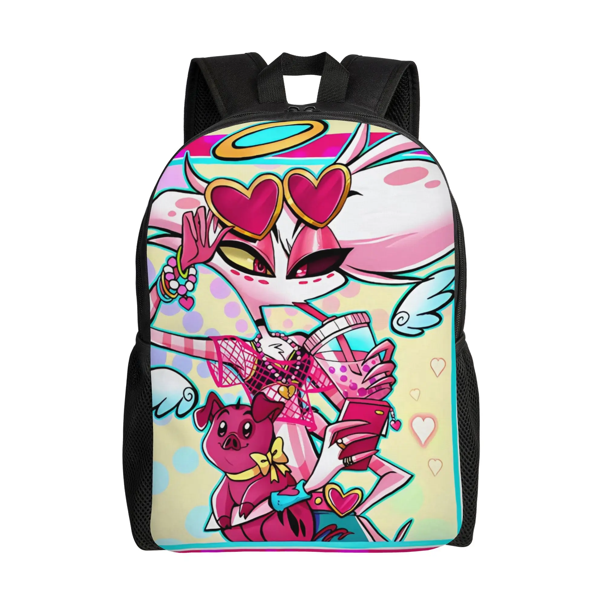 

Симпатичный рюкзак Hazbined Hotels Angel Dust And Fat Nugget для активного отдыха, для старшеклассников, деловой городской рюкзак для мужчин и женщин, сумка через плечо для колледжа