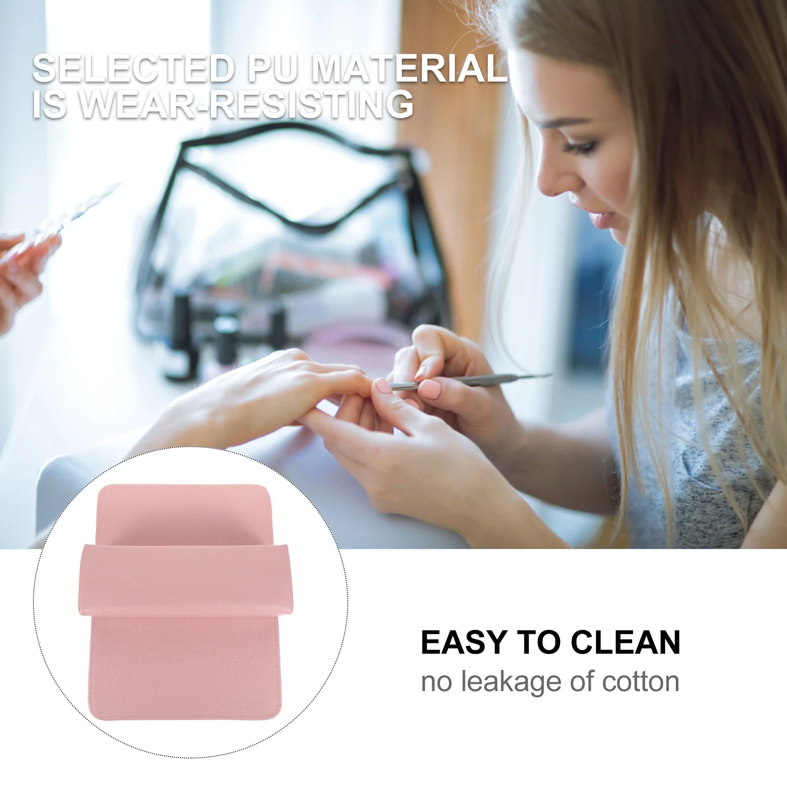 

2Pcs Manicure Hand Rest Cushion Nail Art Pillow Mat for Salon Home Use Nail Pillow Hand Rest Manicure Mat