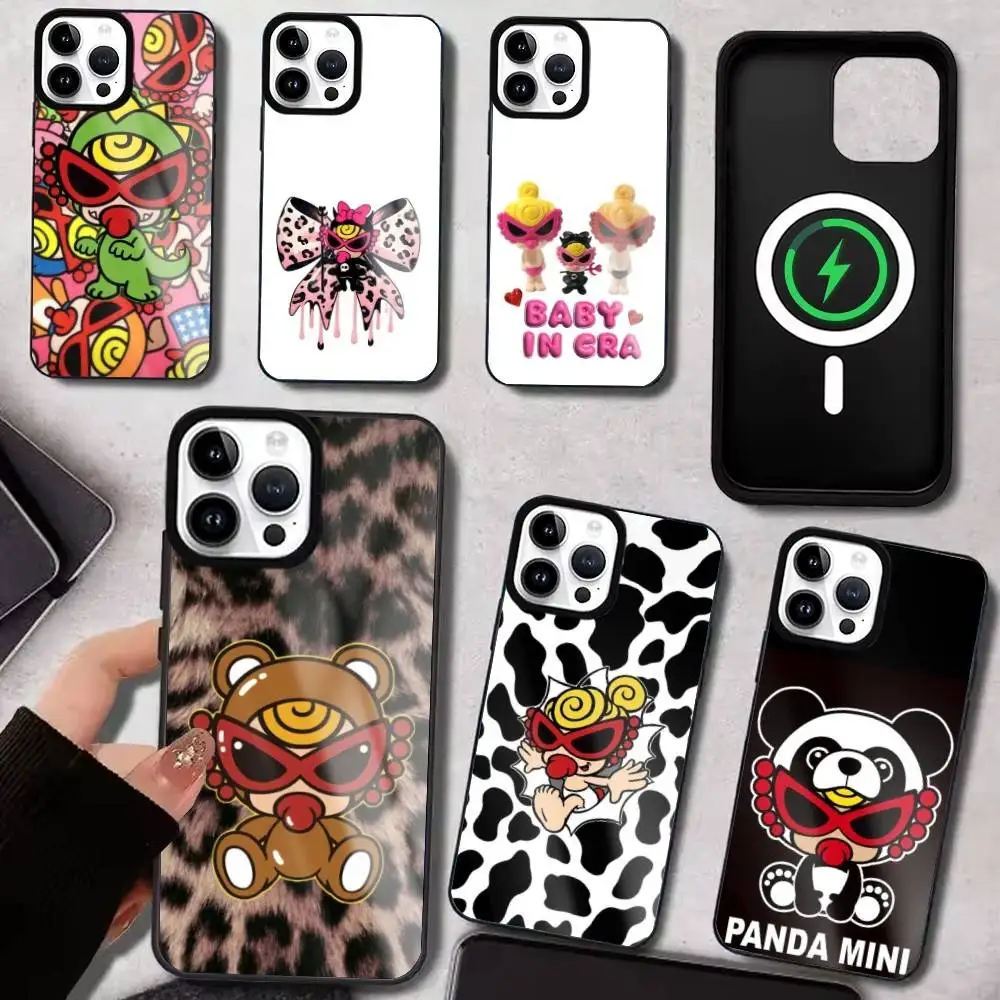

Fashion H-Hysteric M-Mini Phone Case For iPhone17,16,15,14,13,12,11 Plus,Pro Max Magnetic For Magsafe Wireless Charging