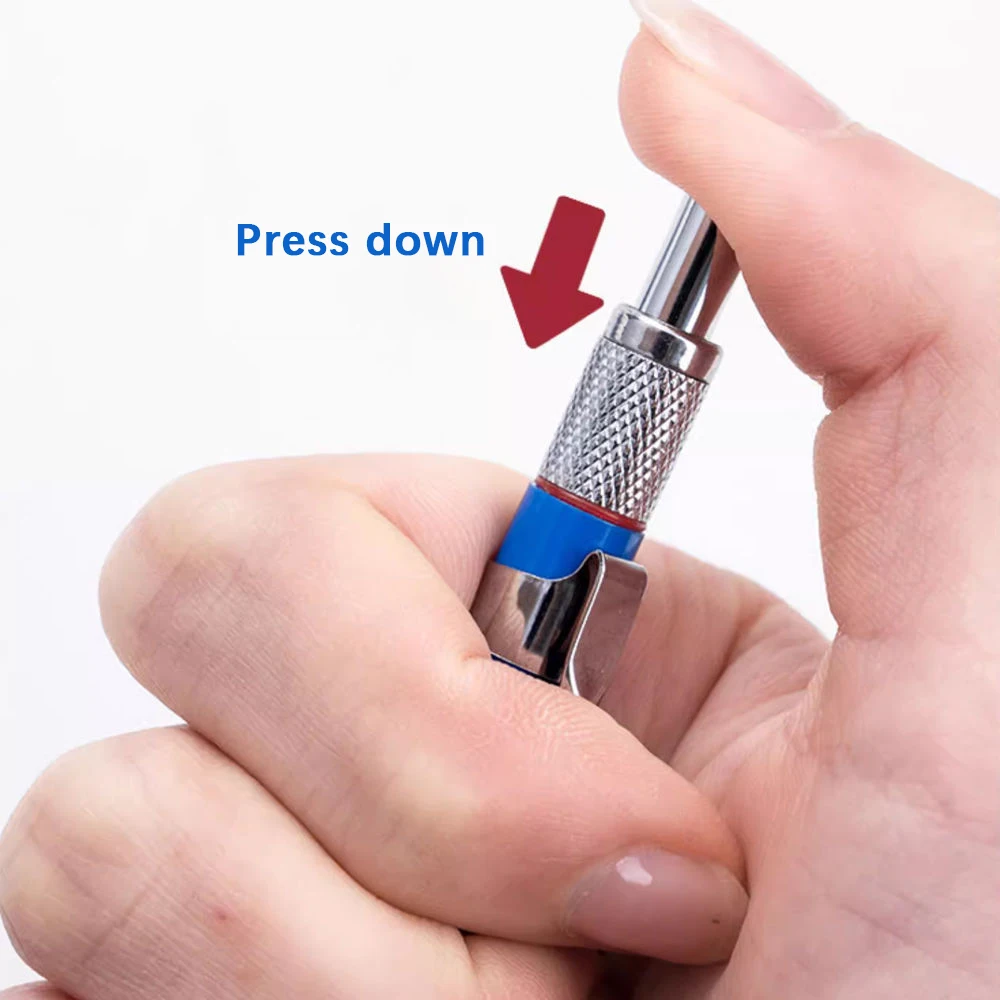 Creative Deep Hole Metal Woodworking Mechanical Pencil Set With 2.0mm 2B Black Refill Leads Deep Hole Marker Marking Tool