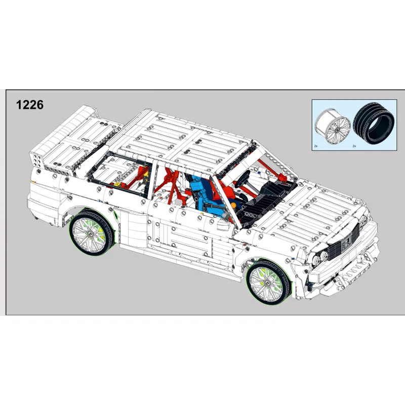 

MOC-126929 Белый культовый городской спортивный автомобиль, гоночные блоки, модель 2948, деталиMOC, креативные строительные блоки для мальчиков и детей на день рождения, игрушки, подарки