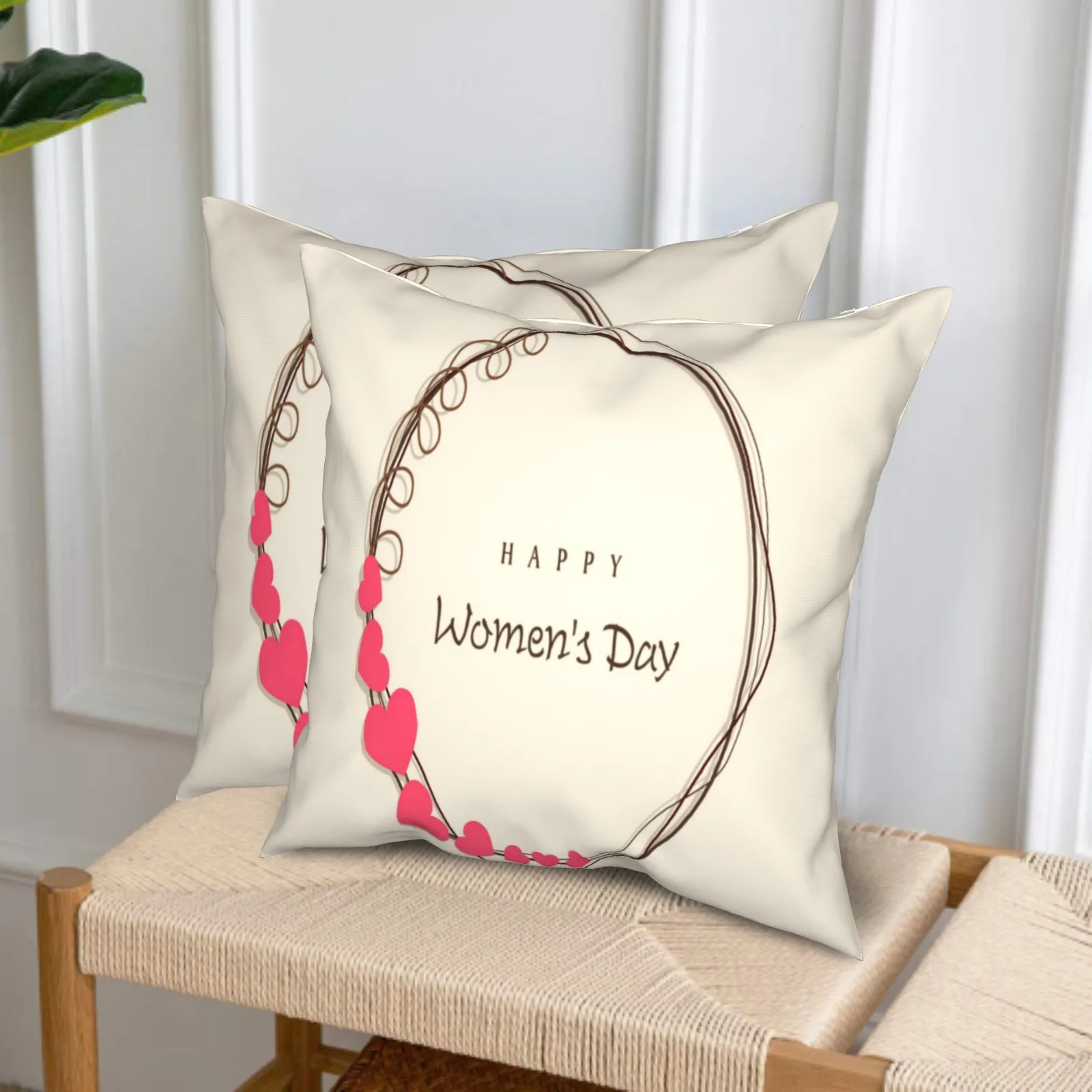 Juste de coussin moderne pour la fête des mères, décoration artistique pour la maison