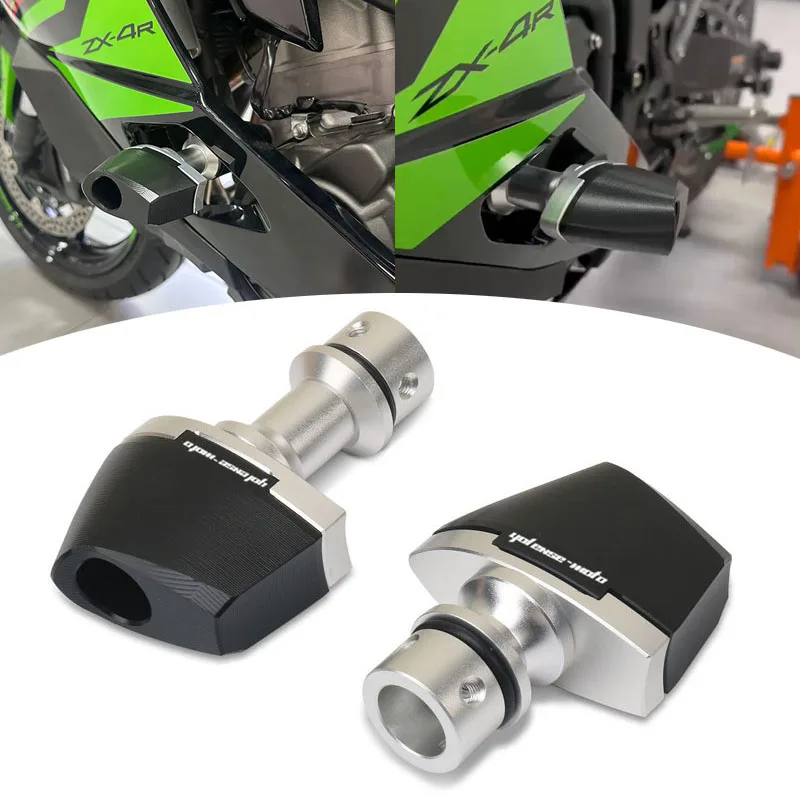 

Motorcycle CNC Falling Protection Frame Slider Fairing Guard Crash Pad Protector Fit For ZX-4R ZX-4RR ZX-25R ZX4R ZX4RR ZX25R