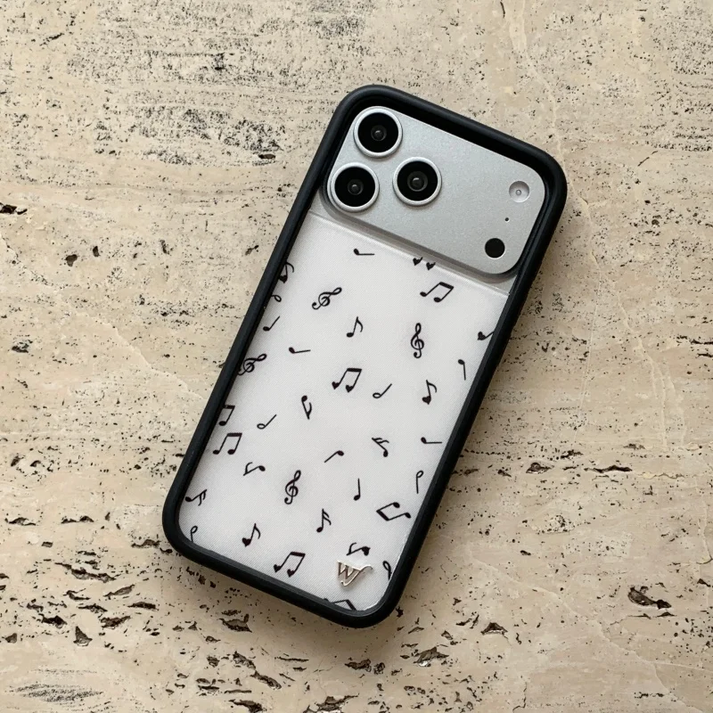 Wildflower ثلاثية الأبعاد أزرق أحمر أبيض منقطة جراب هاتف آيفون 13 12 14 15 16 17 برو ماكس زائد الموسيقية ملاحظة موجة نقطة غطاء #3