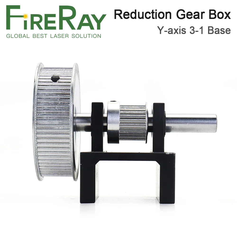 FireRay Gear Base Set Mechanical Parts 3M Reduction Box Idler Pulley Tensioner Timing Pulley for Laser Engraving Cutting Machine