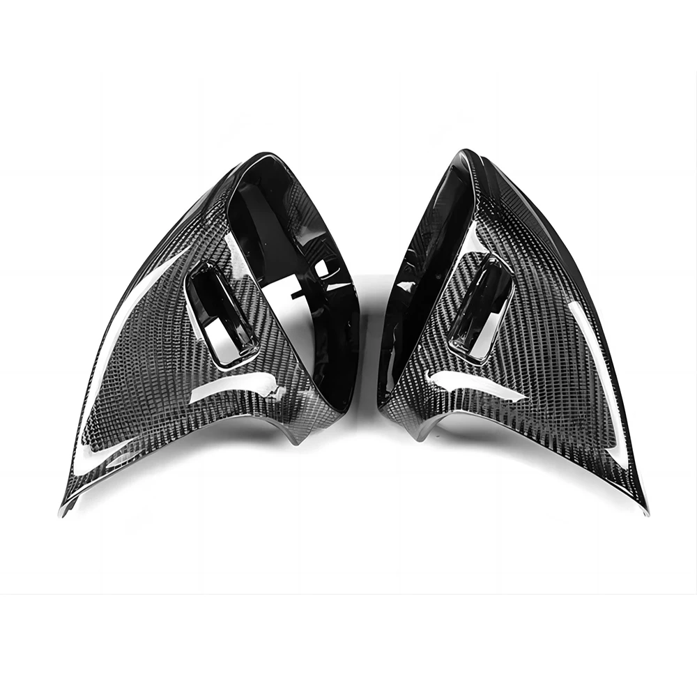 Replacement Rearview Side Mirror Covers Cap For Audi 09-17 Q5 13-17 SQ5 10-15 Q7 Carbon Fiber Shell Pick Blind Spot Assist