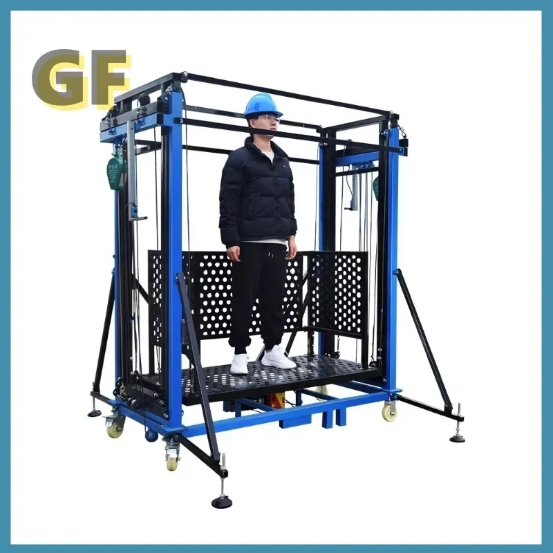 Electric scaffolding lift/movable folding telescopic construction site portable aerial work lifting platform