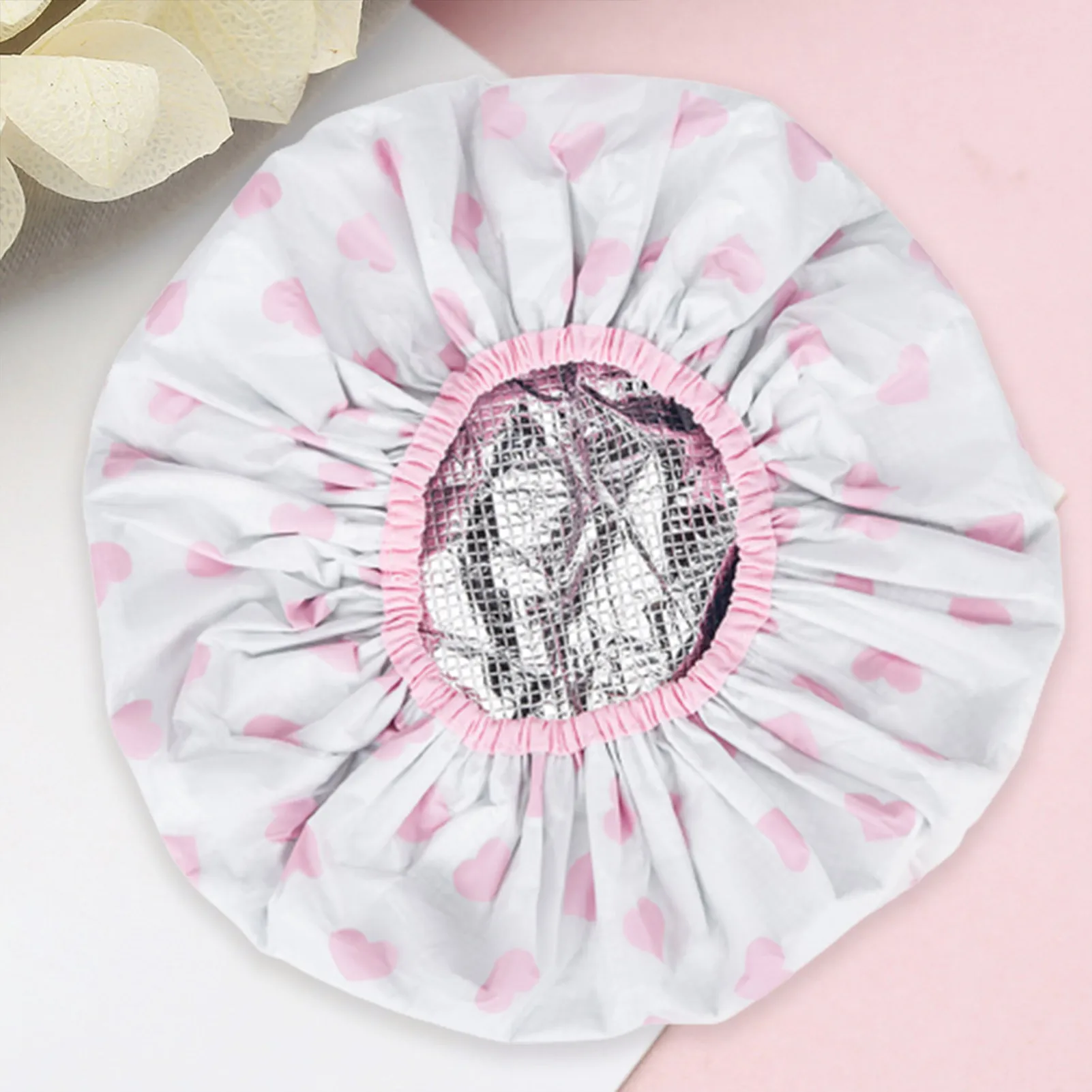 1PC Self-heating Tin Foil Hat Thickened Heating Steam Hair Mask Cap Portable Hair Salon Smooth Hair Oil Baking Cap