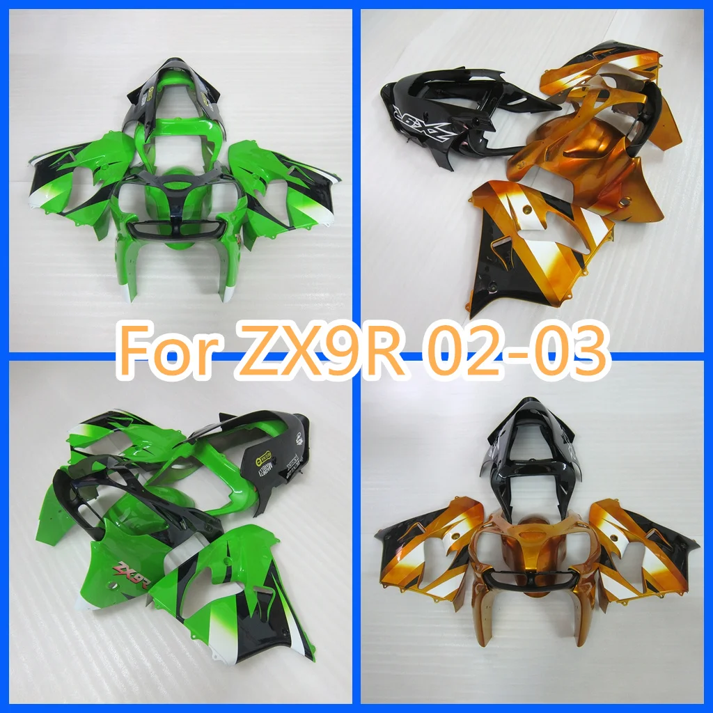 ZX9R 2002 2003 Prime Motorcycle Fairings Kit for KAWASAK 02 03 ZX-9R ABS Road Racing Body Repair Aftermarket Parts Free Custom