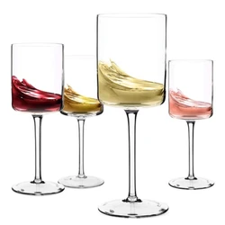 Nordic Style 400-500ml Straight Goblet Art Red Wine Cup Sparkling Wine Glass Family Bar Holiday Drinkware Gift