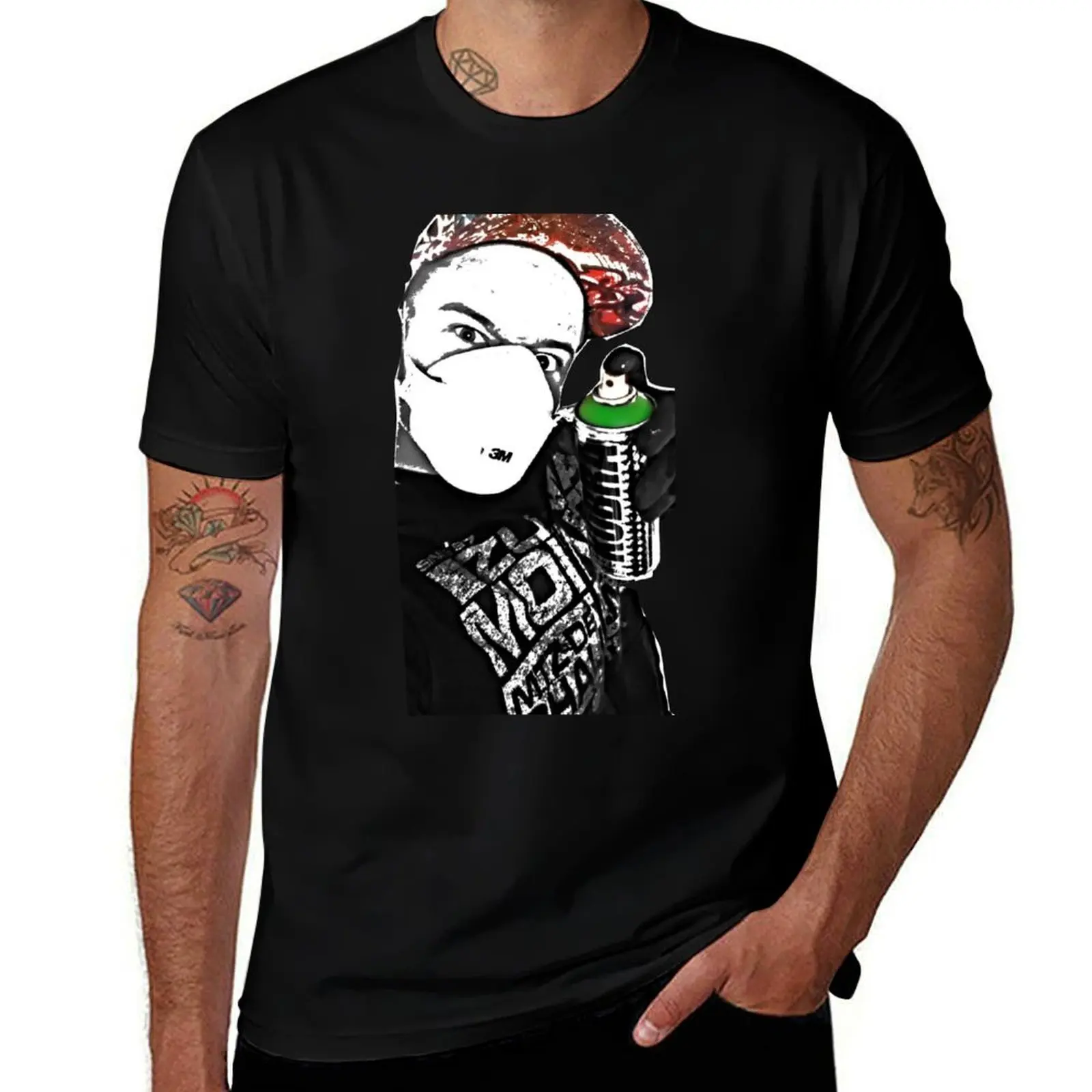 

graffiti T-Shirt Casual Loose Short Sleeve Tee for Men