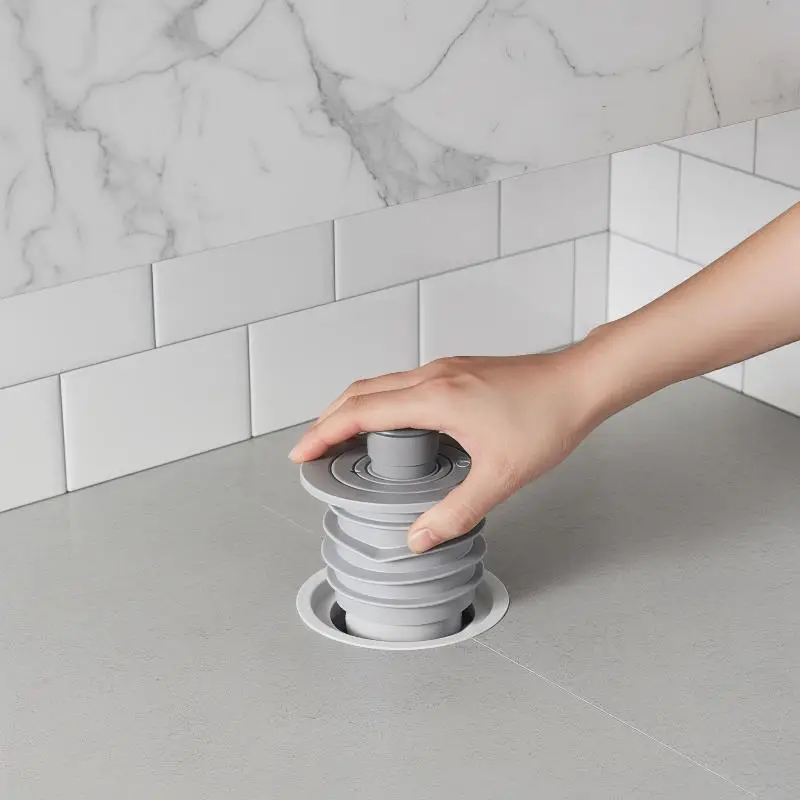 Silicone Bathroom Sewer Seal Ring Kitchen Sink Sewer Pipe Plug Washing Machine Anti-odor Leakage Floor Drain Seal Connector Plug