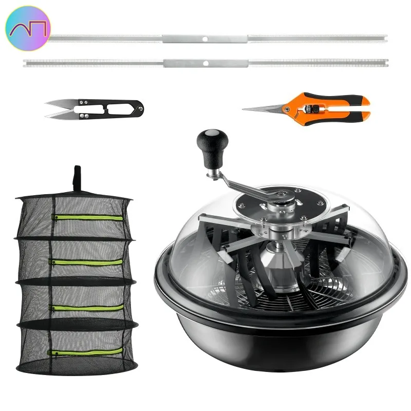

Leaf Bowl Trimmer 16"19"24" Trimmer Bowl Manual Bud Trimmer with Stainless-Steel Blades for Twisted Spin Cut Clear Dome
