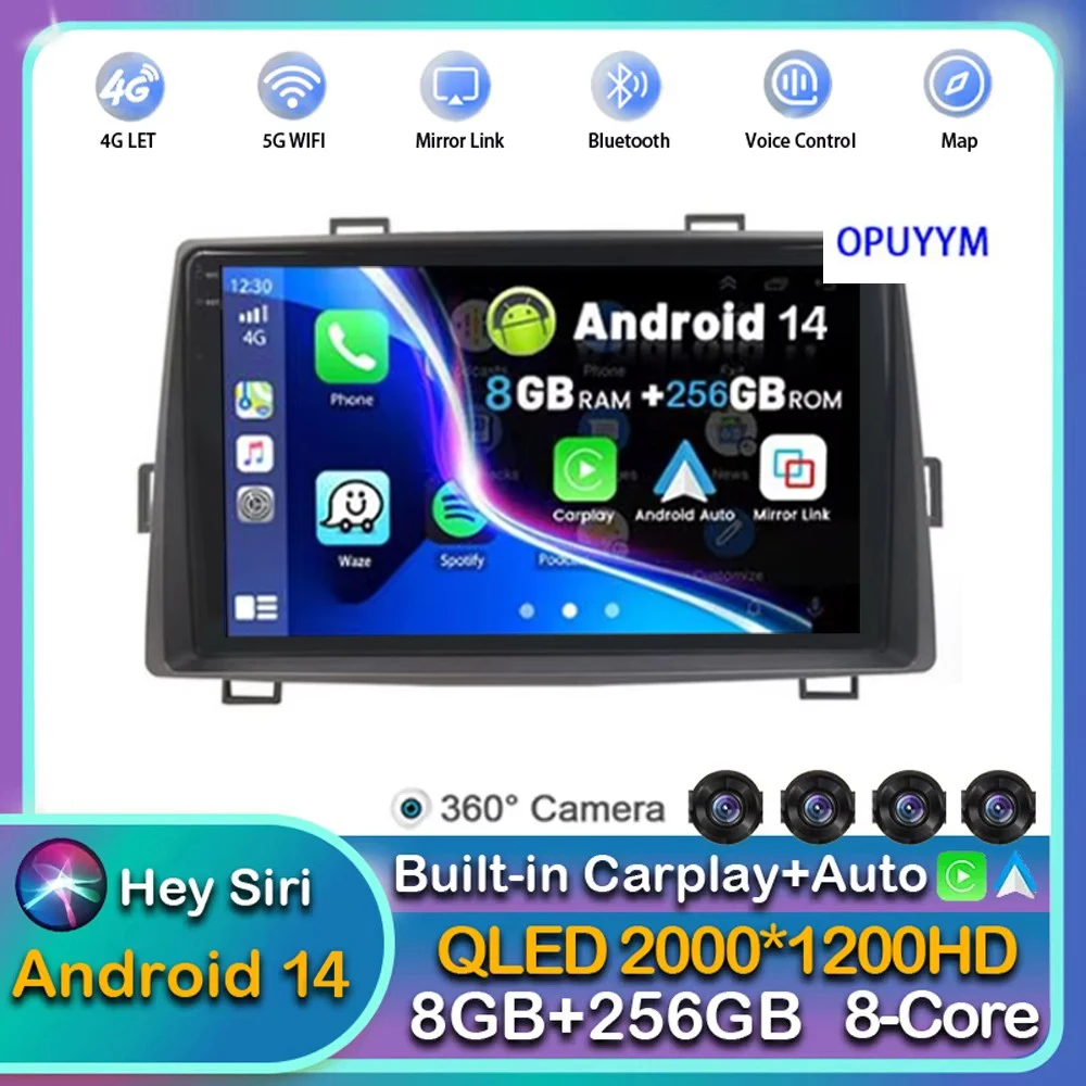 

Android 14 Car Radio For Toyota Noah Voxy 2007 2010 2011 2012 2013 Car Radio Navi Multimedia Player Stereo GPS Carplay No 2din