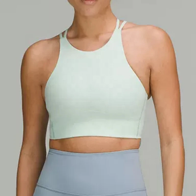 Women High Neck Comfort Padded Compression Lightweight Yoga Bra New Sexy Gym Sports Outdoor Running Yoga Bra