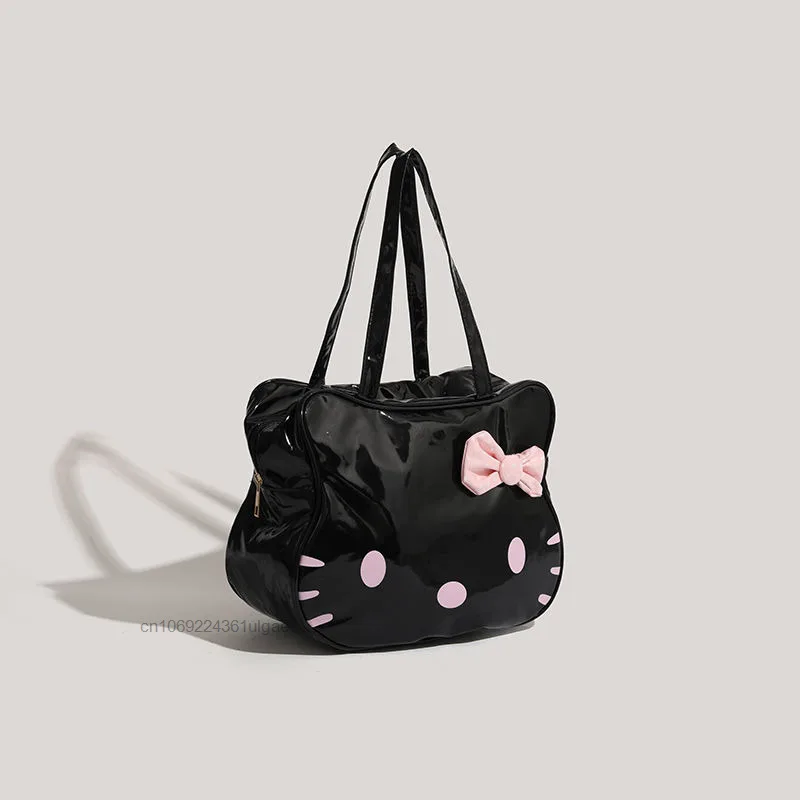 Sanrio Hello Kitty Bow mujeres nuevo bolso de gran capacidad tendencia de moda bolso de hombro Casual estilo coreano nicho versátil bolso para axila