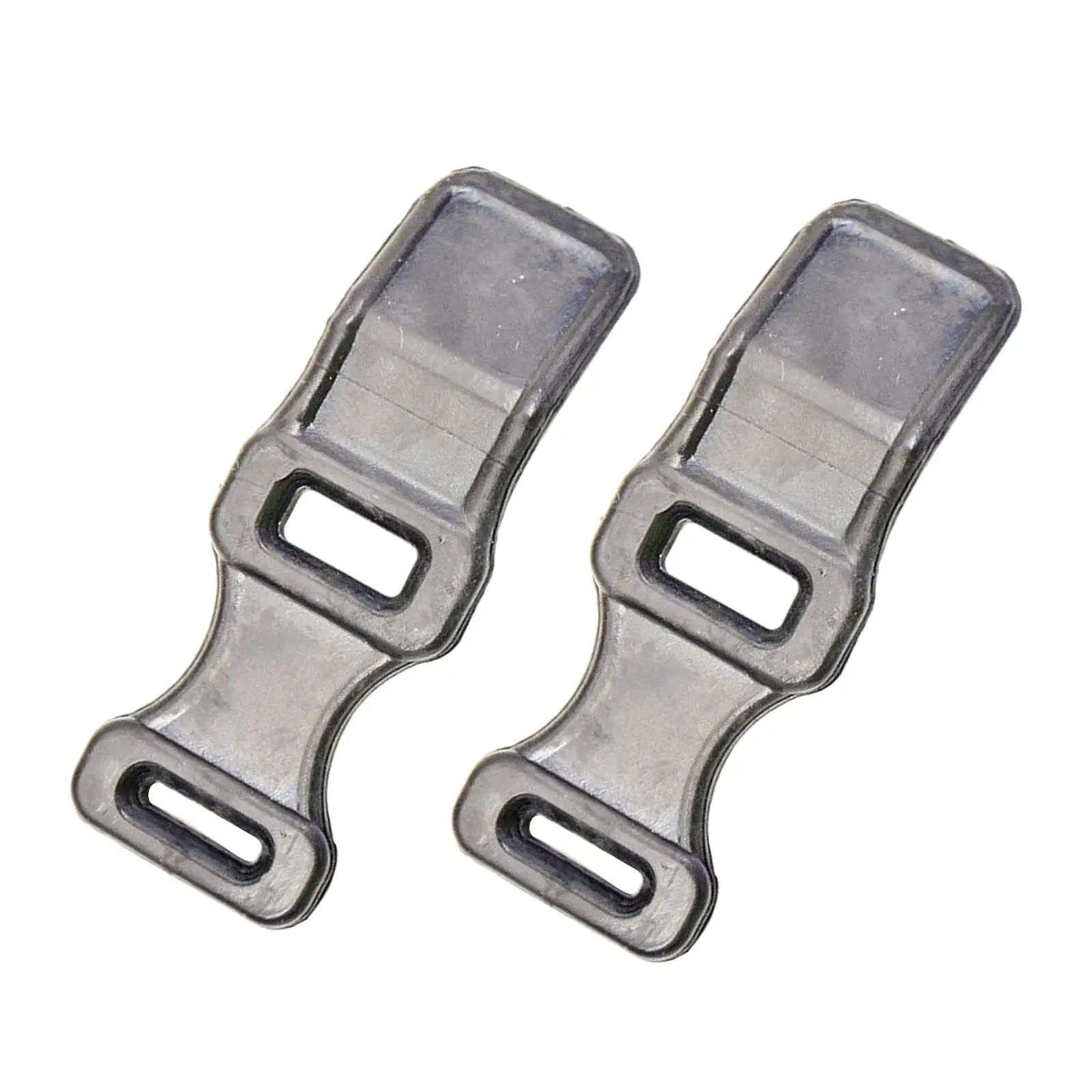 Paquete de 2 bandas de goma para portaequipajes de puerta 81309958680 para TRX200 1984 TRX250 TRX300 1988-1994 gris