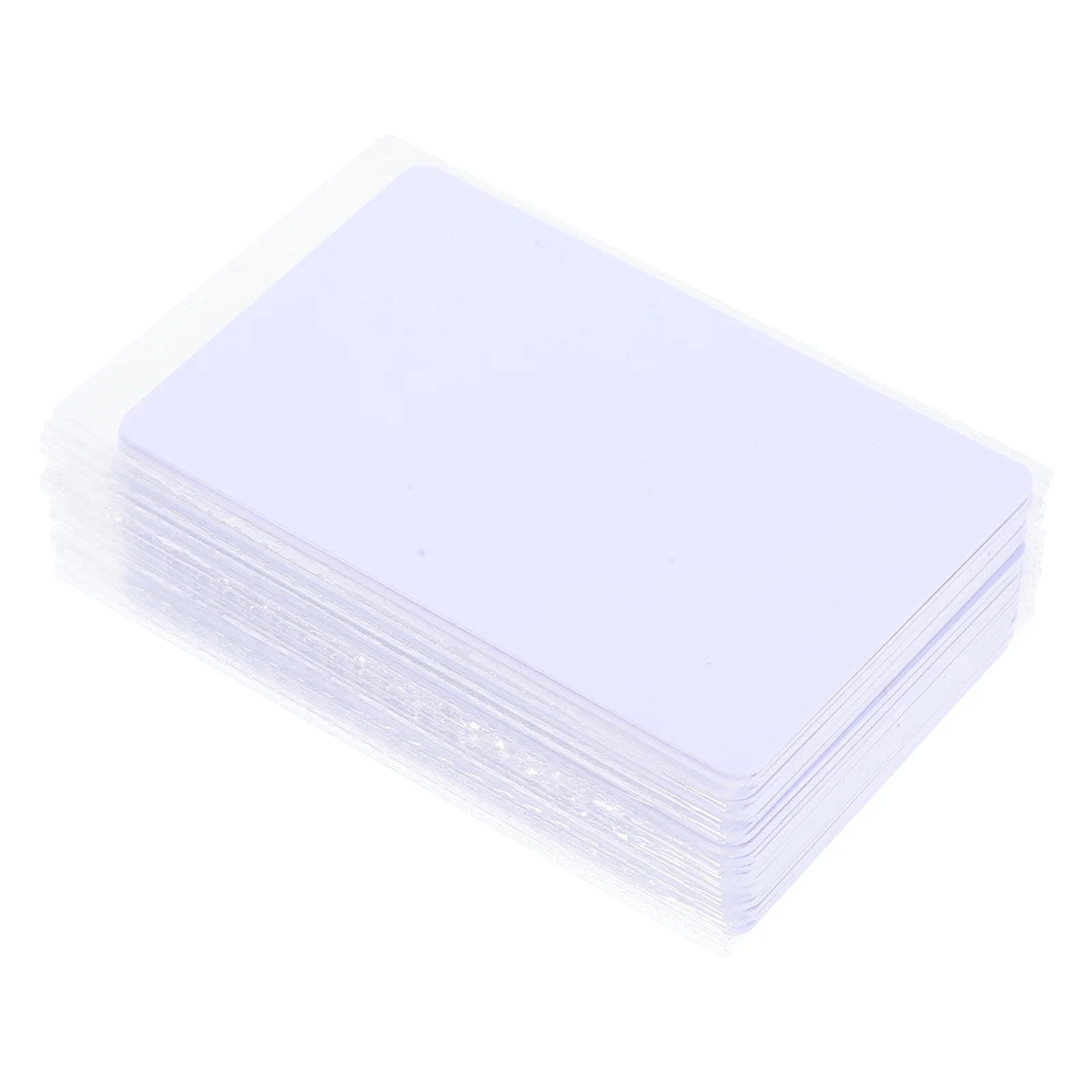 250 Pcs Kartu PVC Kosong untuk Dicetak, Kartu Identitas, Kartu Keanggotaan, Kartu Pelajar, Pelindung Kartu, Kartu Identitas Berlubang