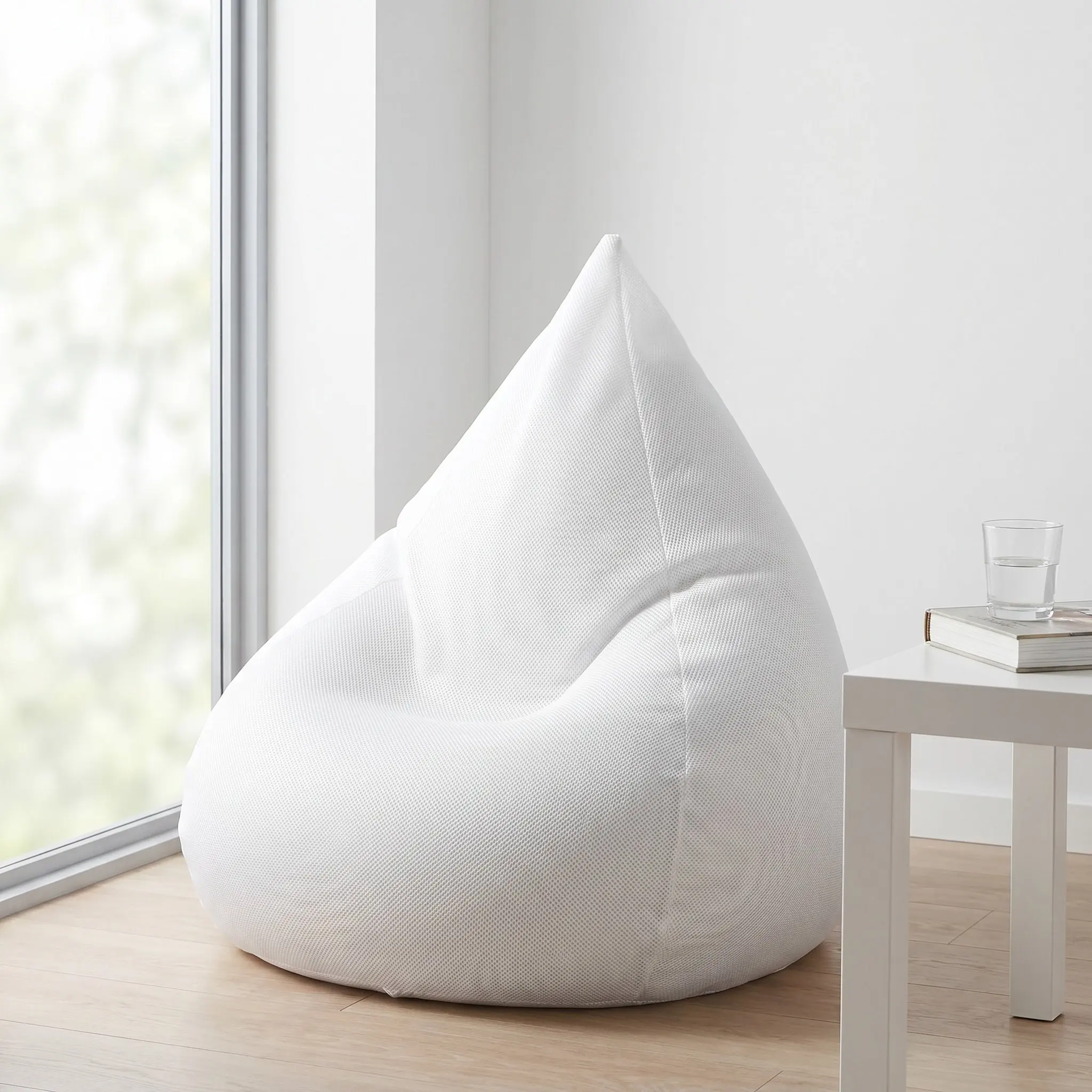 Inner Liner for Lazy Sofa Mesh Bean Bag No Filler Large 53x43 Breathable Airy Net Replacement Cover for Living Room