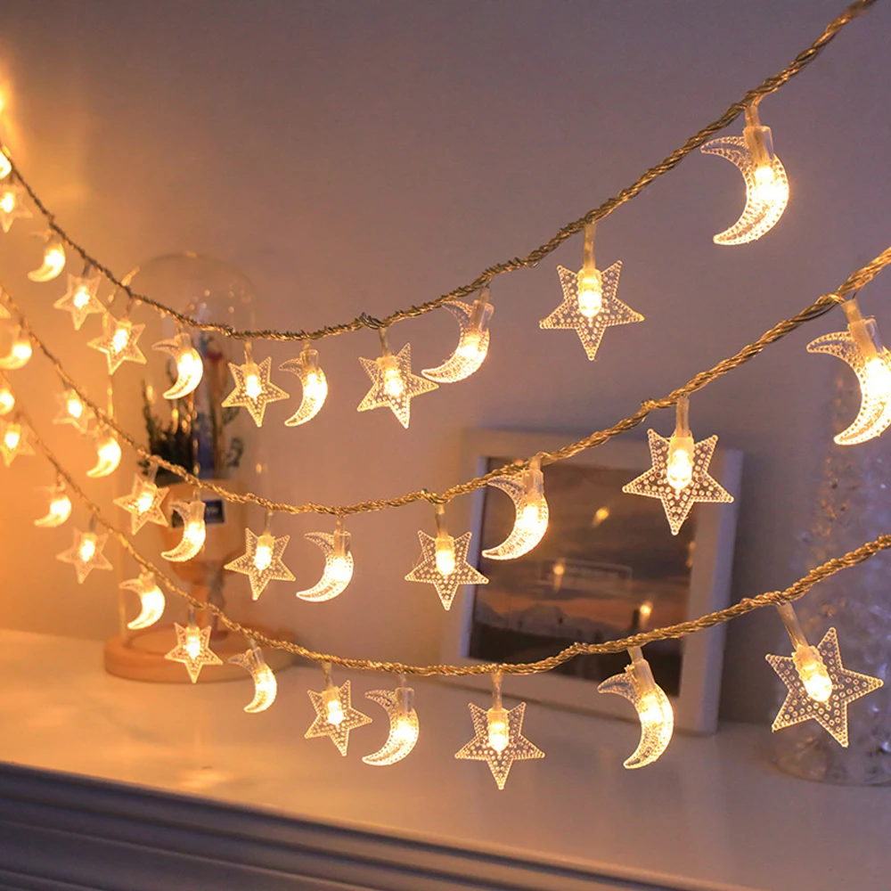 1pc 3m Star & Bubble Ball Fairy Lights - Ideal For Room, Birthday, Party, Wedding Decoration, Gift