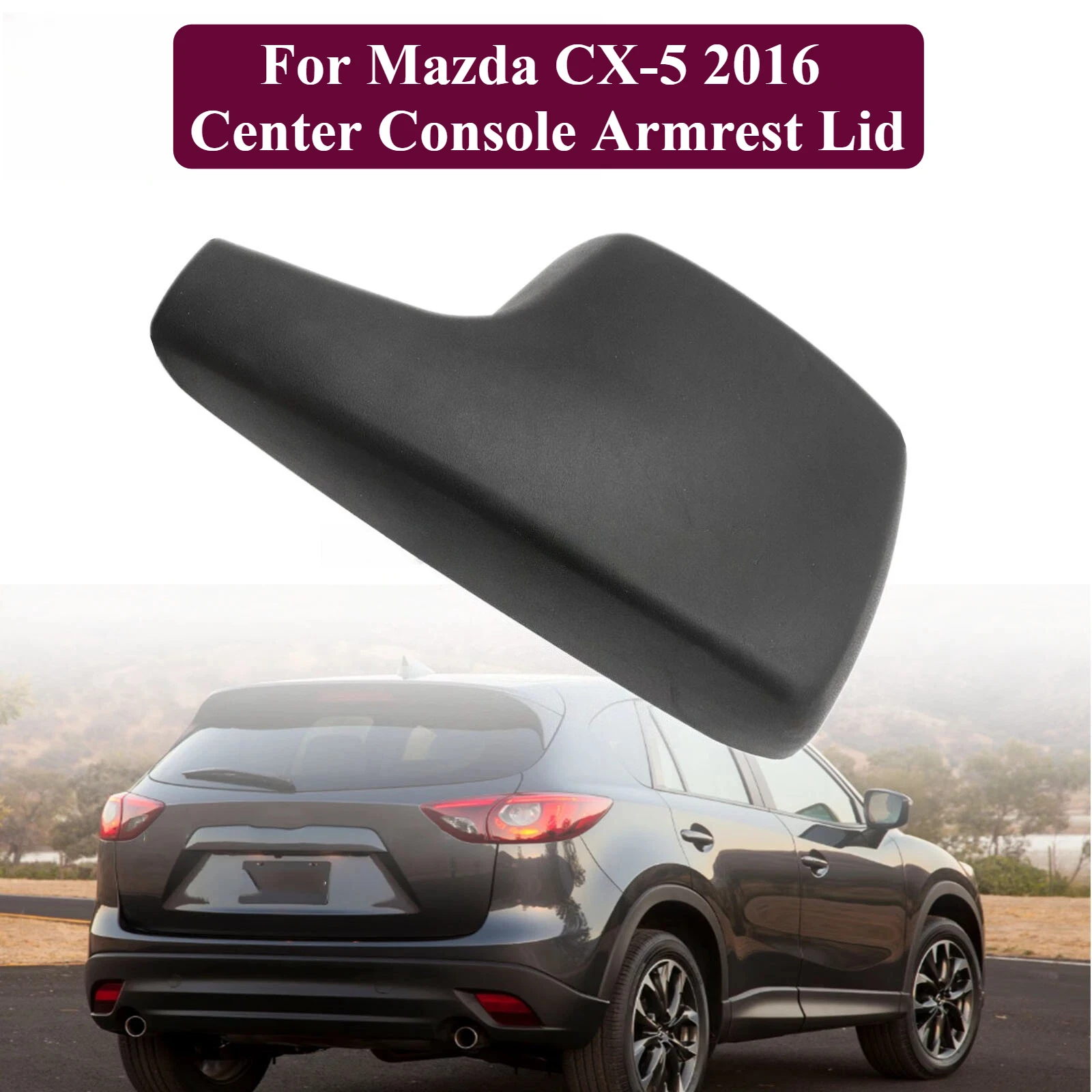 

Подлокотник крышки центральной консоли, черный винил для Mazda CX-5 2016 KA0G-64-450B-02