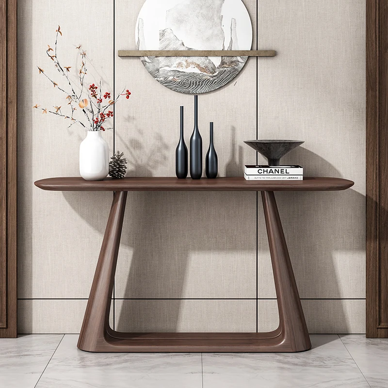 

Minimalist Narrow Console Tables Wabi Sabi Mid Century Retro Design Console Tables Classic Trendy Console Meuble Furniture