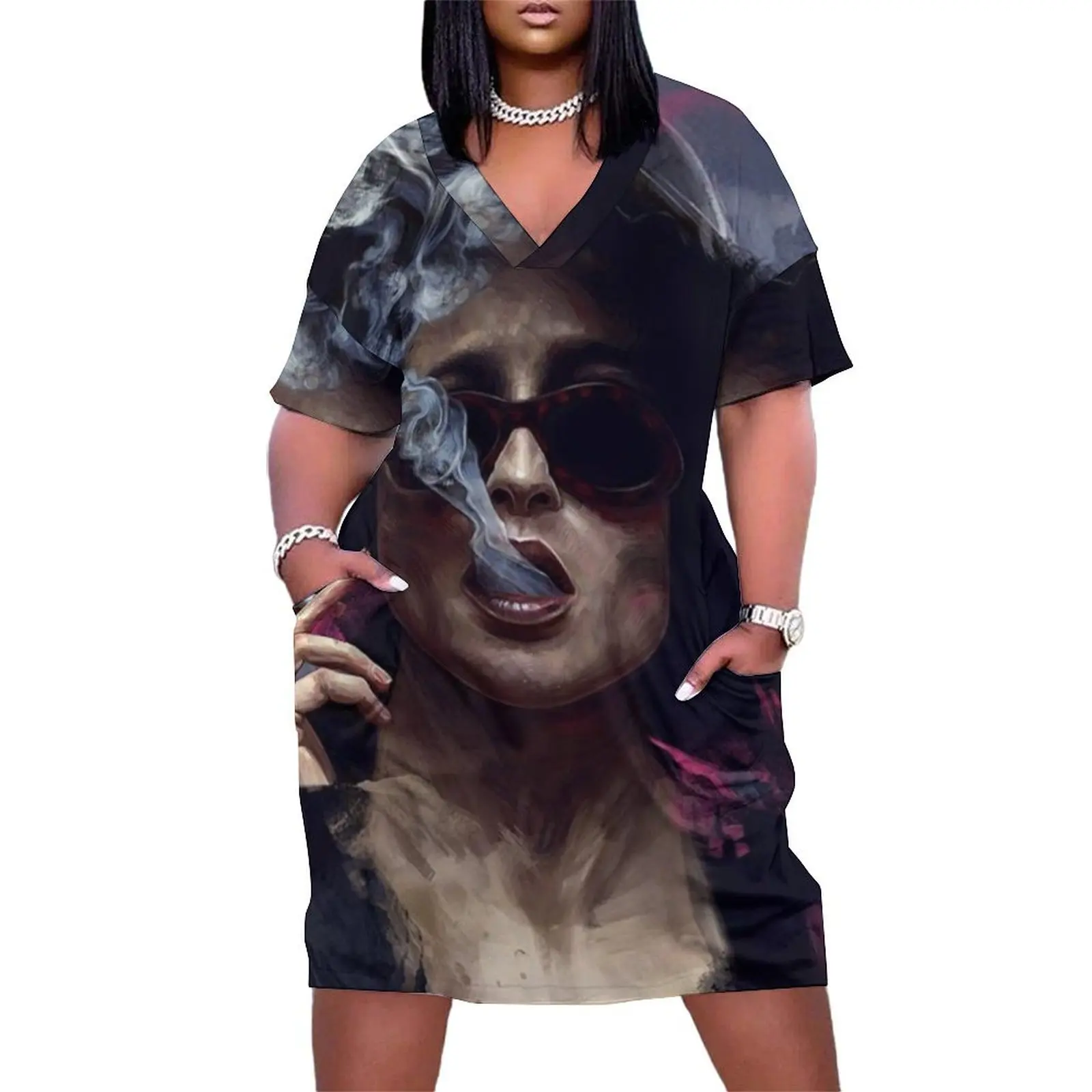 

Marla Singer Fight Club Loose Pocket Dress Clothing female women dress women's elegant loose dresses dresses for women