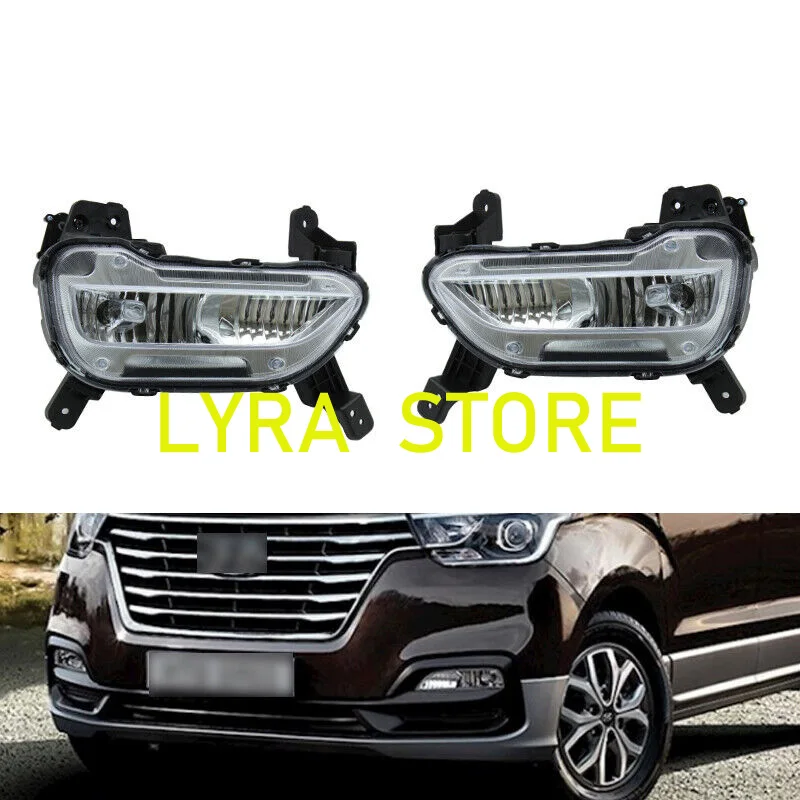 

1 Pair Front Bumper DRL Fog Lights Fog Lamp Fit For Hyundai Grand Starex H1 2019 Car 92201-4H500 92202-4H500