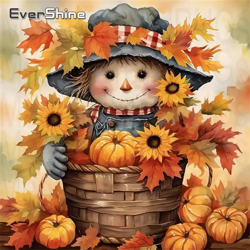 Evershine New Arrival Pumpkin Diamond Painting Autumn Landsc