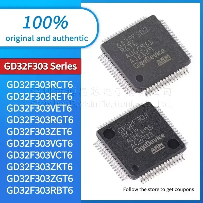 

GD32F303RBT6 GD32F303VBT6 GD32F303ZKT6 GD32F303VCT6 GD32F303VGT6 GD32F303ZET6 GD32F303RGT6 VET6 RET6 RCT6 ZGT6 Standard version