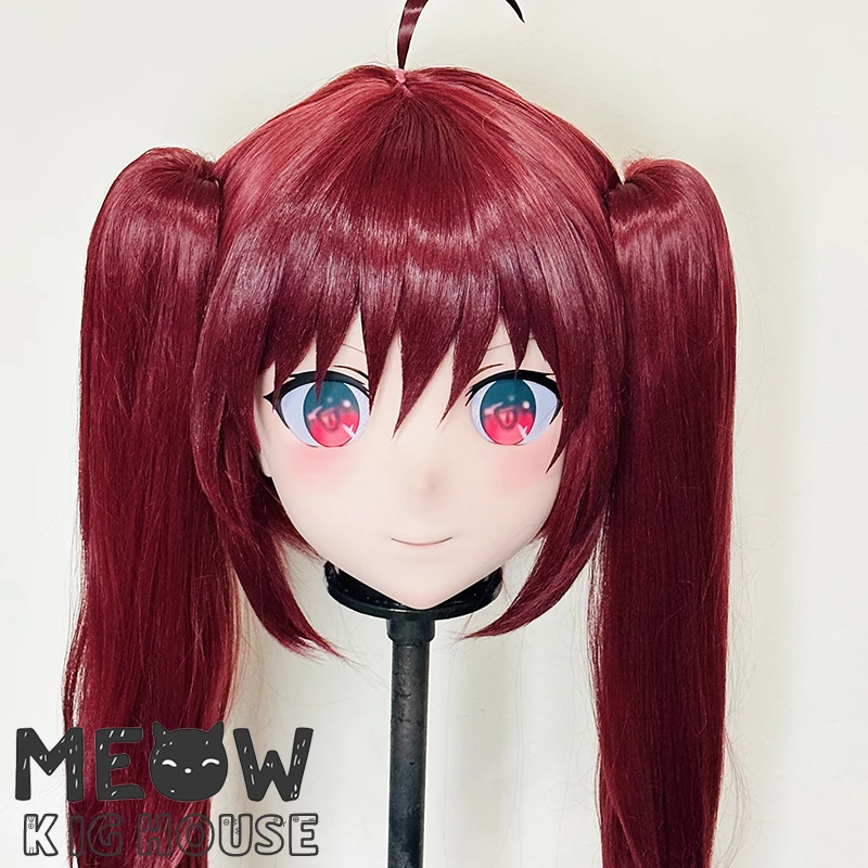 

(MEO492) Настроить ручной работы на всю голову, запираемый кроссдресс, мужской и женский, японский мультфильм, аниме, игровой персонаж, маска кигуруми