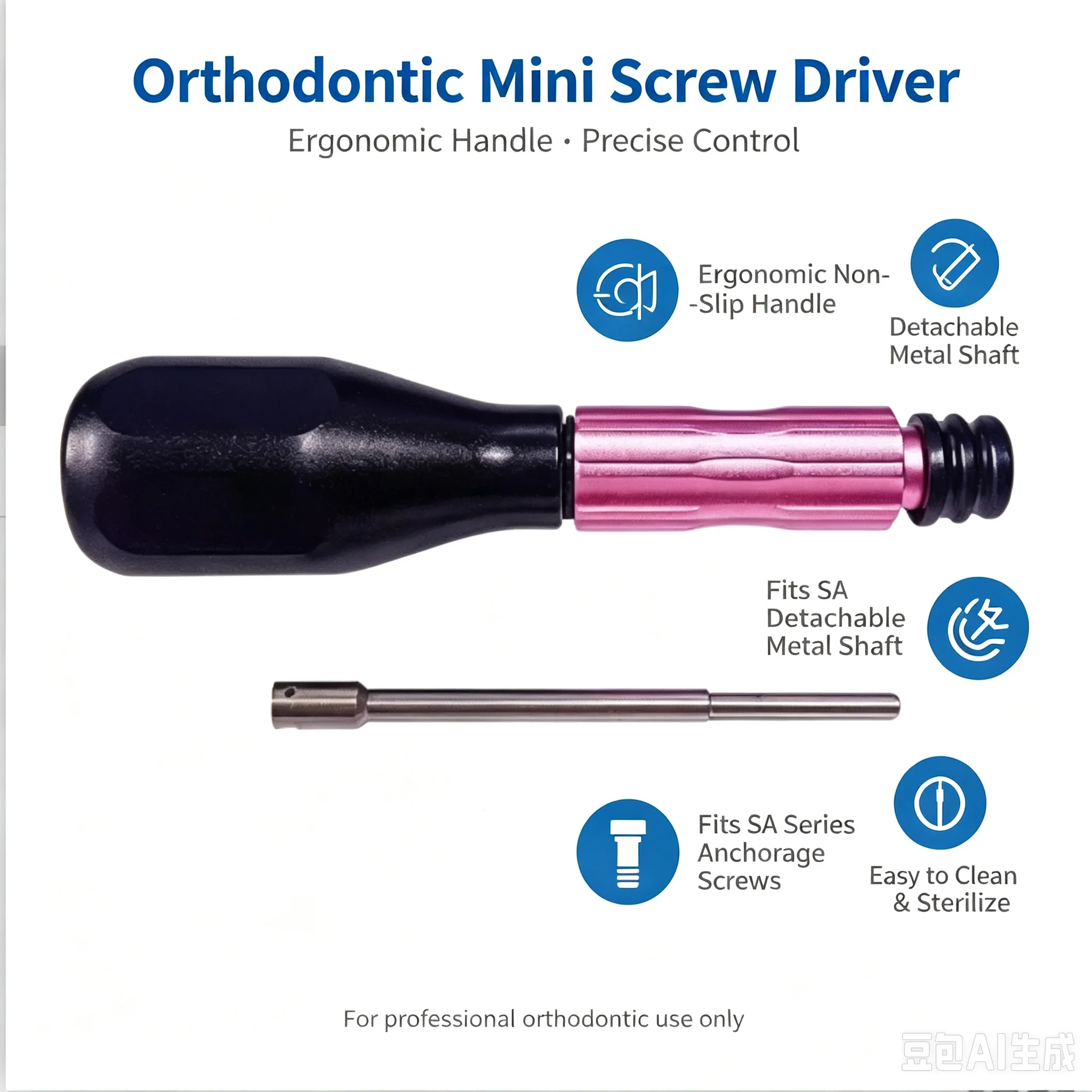 Dental Orthodontic Micro Implant Self-Drilling Multiple Sizes Anchorage Tool for Braces Treatment Oral Surgery Tools
