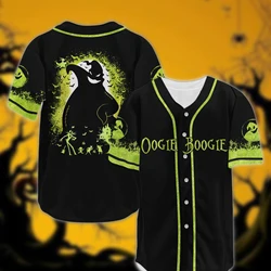 Cute Graphic Baseball Jersey Shirt Cartoon Horror Movie Character Funny Baseball Jersey Shirt Gift for Men Women Kids 0-14 Years