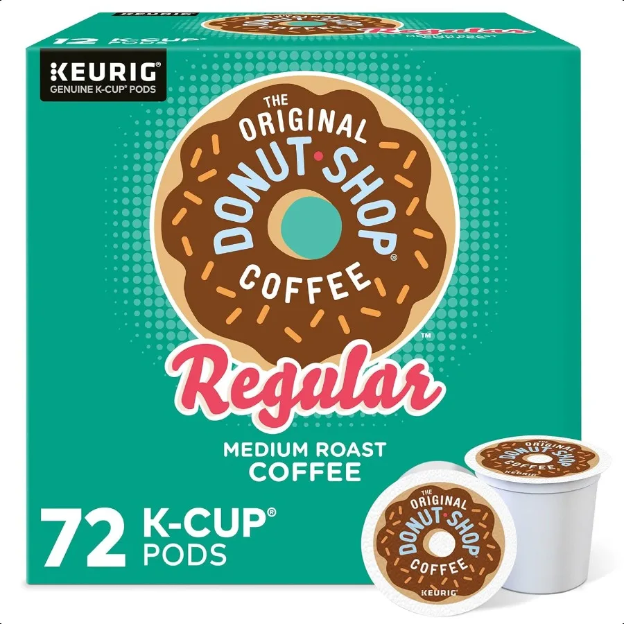 

The Original Donut Shop Regular Keurig SingleServe KCup Pods Medium Roast Coffee 72 Count