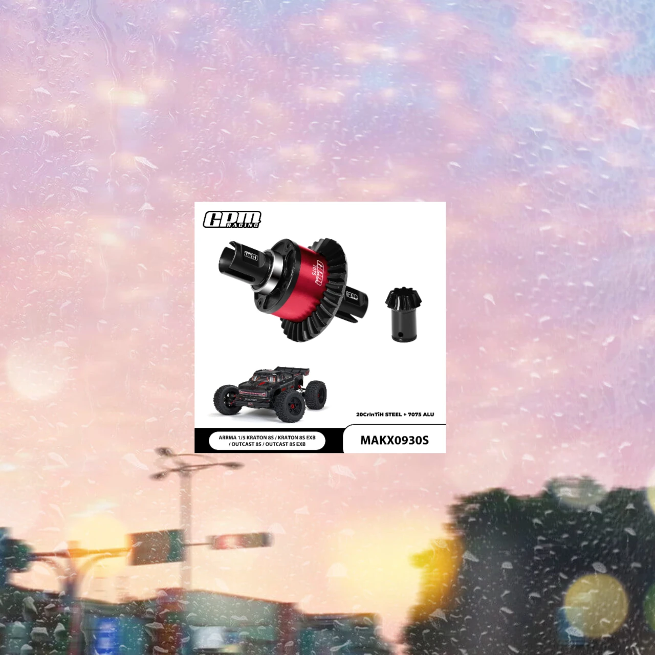 GPM 20CrInTiH スチール+7075 合金 フルディファレンシャル M2.0 30/9T ARRMA 1/5 クレイトン アウトキャスト 8S