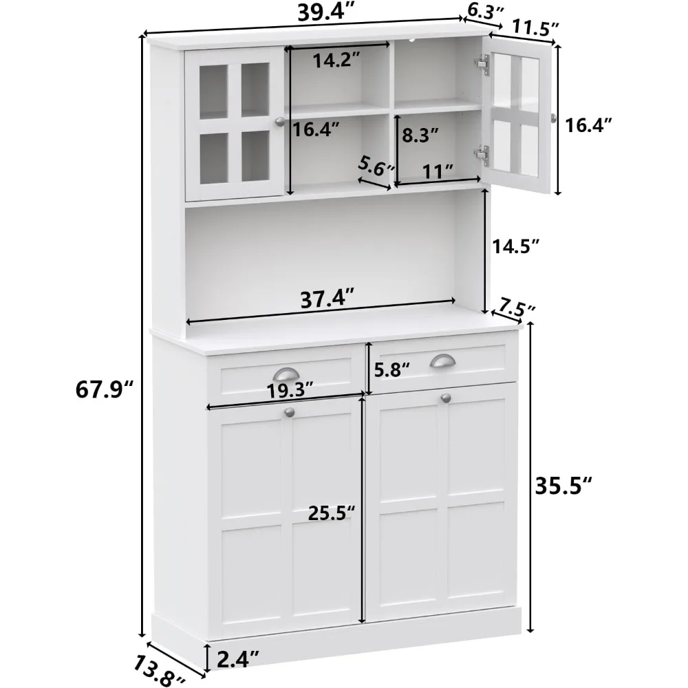 Double Tilt Out Trash Can Cabinet, 68