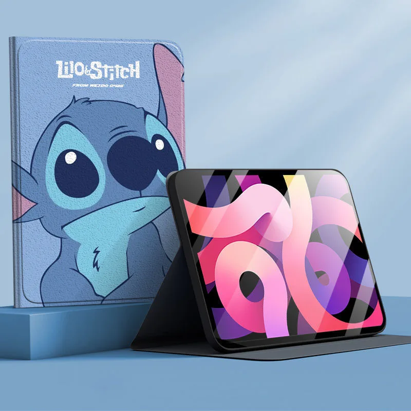 Cartoon Stitch Case für Samsung Galaxy Tab S8 S7 plus S7 Fe Magnetic Trifold Stand Case für Tab S6 Lite 1. 8 A8 X200 Case